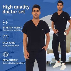 Wholesale Premium Unisex Medical Scrub Uniforms High Quality Hospital Workwear Custom Stretch Scrubs Uniforms <b>Sets</b> for <b>Doctors</b> - Product Image 4