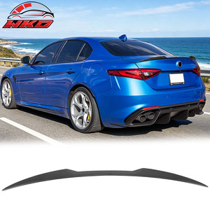 Alerón Trasero Estilo OE para Alfa Romeo Giulia 2017-2026, Impresión de Fibra de Carbono - Product Image 1