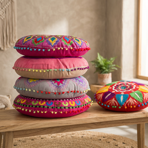 2020 personnalisé maison décorative motif floral rond sol assis coussin de siège pour la décoration de la maison - Product Image 2