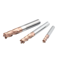 Fraise carrée en carbure, revêtement TiSiN, HRC55, longueur 7,5 mm, fraise CNC pour usinage d'acier de moule, fraise à extrémité plate 8 mm. Carbure