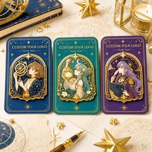 Pins de Esmalte Duro Personalizados de Anime, Chapados en Oro, con Temática de Hadas, Forma Rectangular, Coleccionables - Product Image 1
