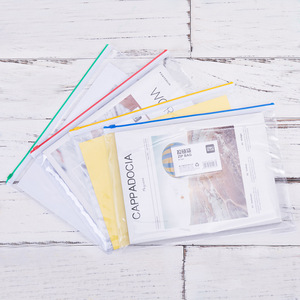 Deli Zip <b>Bag</b> A4 Transparent PVC <b>Document</b> Storage <b>Bag</b> Office Organizer Large Capacity Rectangle File <b>Bag</b> - Product Image 4