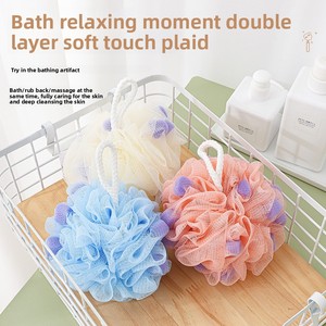 Bath Ball Non Scattering Large Soft Sponge Particle Rubbing Bath Towel Rubbing Back Artifact Bath Flower Ball - Product Image 3