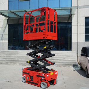 Plataforma Elevadora de Tijera Eléctrica Portátil de Bajo Precio, de 4m-14m, 230kg, Plataforma de Trabajo Aérea Móvil Autopropulsada - Product Image 6