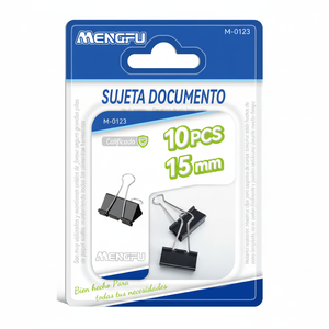 M-0123 Mengfu 15mm legante nero magnete graffette 10 pz ufficio e organizzazione della scuola strumento essenziale - Product Image 2