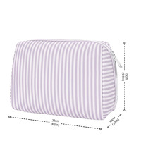Portefeuille de voyage compact et mignon en PVC, style mode, motif pierre, sac cosmétique en velours côtelé, fermeture éclair, grand format, portable