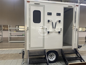 Remolque de Baño Portátil de Diseño Moderno para Exteriores, Remolque de Inodoro de Fibra de Vidrio con Urinario - Product Image 5