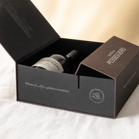 Boîte cadeau écologique pour deux bouteilles de vin avec couvercle rabattable, logo personnalisé, emballage en carton rigide gris de qualité supérieure pour vin rouge, OEM ODM