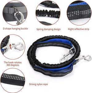 NIBAO tas pinggang anjing bebas genggam, dengan botol air multifungsi untuk anjing sabuk pinggang dapat disesuaikan - Product Image 4