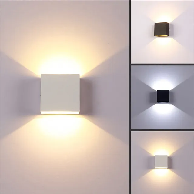 Indoor Outdoor Waterproof Led Wall Lamp Up And Down Aluminum Decorate Wall Sconce Bedroom Led Wall Light