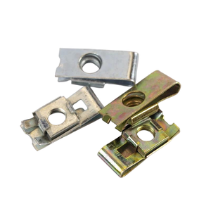 Écrou à ressort carré <span class=keywords><strong>en</strong></span> acier 65Mn zingué, écrou à cage <span class=keywords><strong>en</strong></span> acier au carbone haute résistance pour machines CVC, construction et automobile - Product Image 5