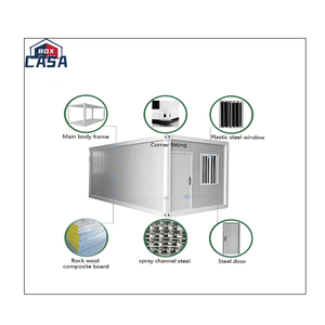 20ft casa contenitore prefabbricato staccabile minuscole <span class=keywords><strong>case</strong></span> <span class=keywords><strong>in</strong></span> legno e acciaio con pannello Sandwich per uso ufficio per la <span class=keywords><strong>vendita</strong></span> per i magazzini - Product Image 6