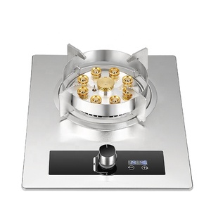 Hẹn giờ đơn Burner chín lỗ Bếp gas Bảng điều khiển không gỉ được xây dựng trong bếp gas W/ 5S ngọn lửa bảo vệ cho hộ gia đình nhà bếp - Product Image 3