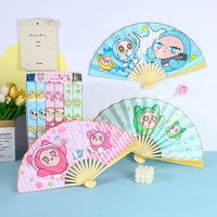 Éventails pliants personnalisés de 13 pouces, grands, bruyants, pour rave, kung-fu, mariage, en bambou, avec logo