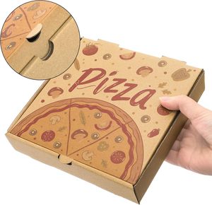 Cajas Pequeñas <span class=keywords><strong>para</strong></span> Pizza, Mini Cajas de Cartón Corrugado <span class=keywords><strong>para</strong></span> Pizza <span class=keywords><strong>para</strong></span> Llevar, Cajas de Entrega de Alimentos, Cajas de Regalo <span class=keywords><strong>para</strong></span> Galletas y Bocadillos - Product Image 3