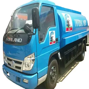 福田福兰4x2 5立方米不锈钢罐牛奶车5t牛奶车8立方米散装牛奶车收集卡车制造商