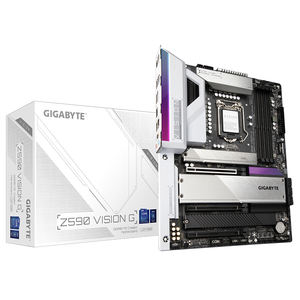 Placa base para juegos usada GIGABYTE <span class=keywords><strong>Intel</strong></span> Z590 VISION G con conectores DDR4 LGA 1200 PCIe X4 M.2 compatible con CPU <span class=keywords><strong>Intel</strong></span> Core 11th /10th - Product Image 1