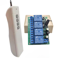 Ventes AC220V 10A 4CH Module de réception de relais de commutateur de télécommande sans fil et Transmission de télécommande à 4 canaux RF433MHz