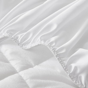 Protège-matelas matelassé en polyester doux, lavable, anti-acariens, vente en gros - Product Image 4