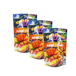 Custom Design Resealable Freeze Dried Fruits Aluminum Foil Doypack Stand Up Pouches Ziplock Mylar Bags For Food Packaging