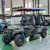 Voiture de golf électrique tout-terrain CAMPTRL Custom Lifted 6 places, buggy de golf 72V avec batterie au lithium, voiture de club de luxe