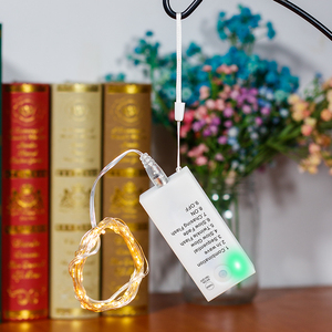 Oplaadbare Kerstverlichting, Twinkelampen Op Batterijen, Mini Indoor Led-Lichtslingers Met <span class=keywords><strong>Timer</strong></span> Voor Wijnstok - Product Image 4