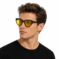 Vente d'usine QSKY – Lunettes de jeu unisexe pour ordinateur, verres personnalisés rouge-orange, monture œil-de-chat pleine monture, anti-lumière bleue, promotionnelles