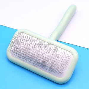 Yumuşak masaj ile köpek için 2025 <span class=keywords><strong>Pet</strong></span> Slicker fırça bakım paslanmaz çelik iğneler profesyonel <span class=keywords><strong>Pet</strong></span> Groomers Slicker fırça evcil hayvanlar için - Product Image 1