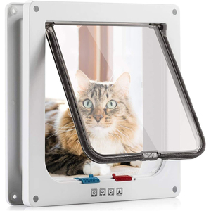 Porte <span class=keywords><strong>per</strong></span> Animali Domestici Personalizzate ODM OEM con Apertura Automatica <span class=keywords><strong>a</strong></span> 4 Vie, Kit <span class=keywords><strong>per</strong></span> Porte <span class=keywords><strong>per</strong></span> <span class=keywords><strong>Gatti</strong></span> da Interno ed Esterno con Chiusura, Montaggio <span class=keywords><strong>a</strong></span> Parete - Product Image 1
