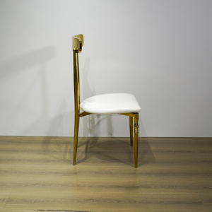 Silla <span class=keywords><strong>de</strong></span> Boda Cuadrada <span class=keywords><strong>de</strong></span> Acero Inoxidable Dorado <span class=keywords><strong>de</strong></span> Lujo con Respaldo en X, Cojín <span class=keywords><strong>de</strong></span> Esponja Blanca y Decoración <span class=keywords><strong>de</strong></span> Cabeza <span class=keywords><strong>de</strong></span> León para <span class=keywords><strong>Hotel</strong></span>, Sala <span class=keywords><strong>de</strong></span> Estar, Villa y Eventos - Product Image 3