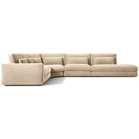 Canapé modulaire minimaliste d'intérieur Lugano, revêtement en tissu pour bureau, mobilier de salon, taille personnalisable