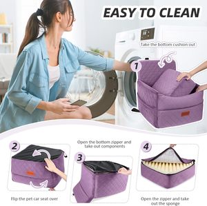 Coussin <span class=keywords><strong>rehausseur</strong></span> de siège auto pour chien et chat, housse de protection imperméable pour l'extérieur et l'intérieur - Product Image 5