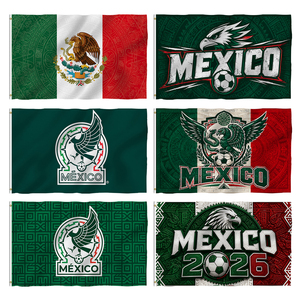 Bandera de México 3x5 pies (90x150 cm) de una sola cara, bandera para fanáticos, El Tri Incondicionales, <span class=keywords><strong>Viva</strong></span> México, bandera mexicana - Product Image 1