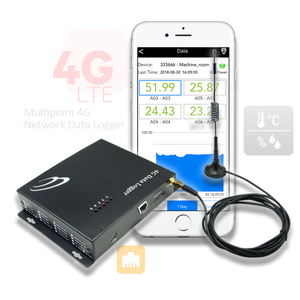 Adjustable Logging Upload Cycle <b>Temperature</b> Humidity Data <b>Logger</b>, 4G & Ethernet Remote Data Monitoring Recorder - Product Image 6