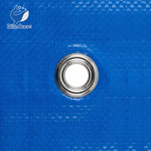 Bâche bleue pour usage extérieur, en tissu PE tissé, sur mesure, durable et écologique, pour couverture extérieure. - Product Image 5