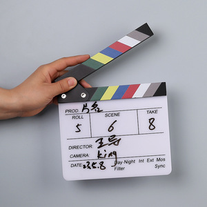 Master Gu Director Clapperboard - Set de accesorios de acrílico para cine, fotografía de ropa, manualidades y adornos (grande y pequeño) - Product Image 4