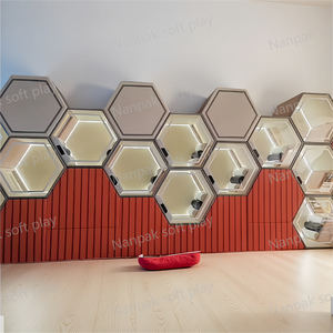 อุปกรณ์สำหรับเด็กเล่นเกมแนวซอฟท์สำหรับเด็กลูกบาศก์รังผึ้งสำหรับเล่นเกมเขาวงกตในร่ม - Product Image 4