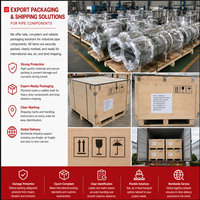 Bride flexible rotative Premium UHV CF SS304316LN-ESR pour équipements pétroliers et gaziers, projets industriels lourds