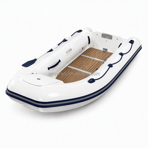 Bote Inflable Personalizado con Logotipo, <span class=keywords><strong>Balsa</strong></span> de PVC Resistente con Espejo de Proa de Acero Inoxidable y Piso Metálico para Pesca, Rescate, Lago, Río, OEM - Product Image 2