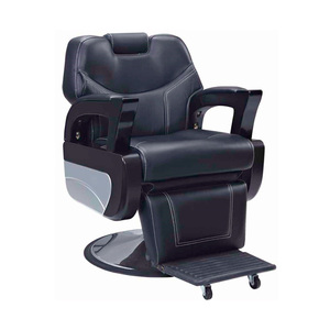 Fauteuil de barbier <span class=keywords><strong>salon</strong></span> de coiffure <span class=keywords><strong>la</strong></span> villa de barberia fauteuil de barbier chai inclinable en cuir véritable - Product Image 5