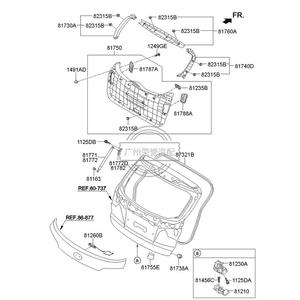 Conjunto de pestillo de bloqueo integrado para puerta trasera 81230-2S000RONGYU 81230-2S000 para <span class=keywords><strong>Tucson</strong></span> 2010-2015 812302S - Product Image 1