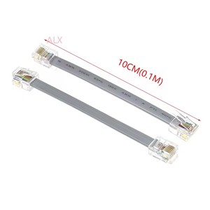 Câble de liaison gris DIY 6 conducteurs pour <span class=keywords><strong>robot</strong></span> jouet <span class=keywords><strong>NXT</strong></span> EV3, câble de données, ligne téléphonique six conducteurs, prise modulaire téléphonique RJ11 6P6C 6 broches - Product Image 2