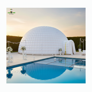 Tienda de campaña inflable gigante personalizada para nadar con cubierta de piscina para fiesta/precio Estructura de construcción inflable blanca para boda - Product Image 1