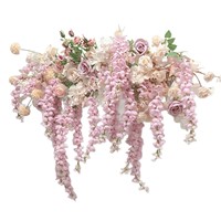 Guirlande florale artificielle en soie pour drapage de mariage, décoration murale ou d'arche extérieure, résistante à la décoloration, pour événements et banquets
