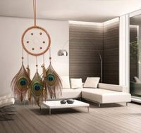 Großhandel handgemachte Boho DIY Kit gewebte Feder Traum fänger für Home Car Room Tür Wand kunst Party Dekor Ornament Geschenk Handwerk