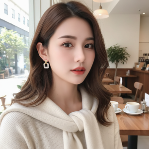 Vendita calda di tendenza stile coreano minimalista orecchini a bottone Set di stelle di perle in lega-vendita all'ingrosso alla moda per le ragazze - Product Image 3