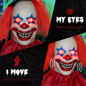 Décoration Gonflable de Clown d'Halloween pour Fête Festive Effrayante, Style Classique en Plastique D0100H5NV22 - Product Image 6