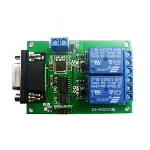 DC 12V 2 ช่อง DB9 หญิง/ชาย RS232 UART รีโมทคอนโทรลสวิตช์บอร์ดพอร์ตอนุกรมโมดูลรีเลย์ - Product Image 1