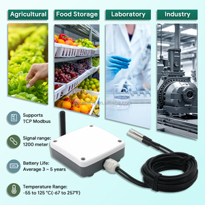 Capteur de température industriel Iot sans fil Enregistreur de données Double capteur de température sans fil avec système de surveillance à distance - Product Image 4