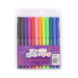Touchfive — stylo marqueur de <span class=keywords><strong>dessin</strong></span> artistique personnalisé de haute qualité, fournitures de papeterie scolaires, pointe en <span class=keywords><strong>feutre</strong></span>, <span class=keywords><strong>aquarelle</strong></span>, 6/12/18/24 couleurs pour enfants - Product Image 1